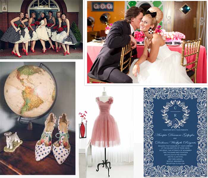 1950s retro wedding