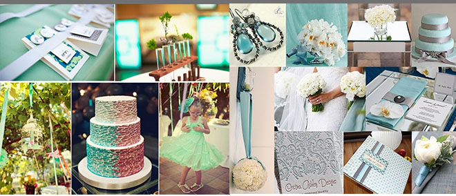 Aquamarine wedding color