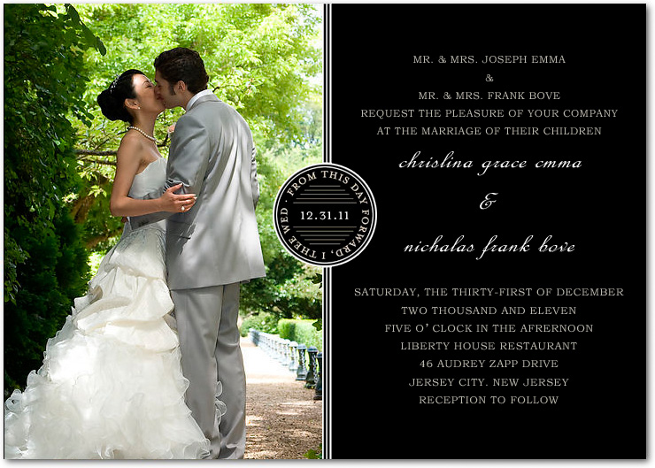 love story wedding invitation