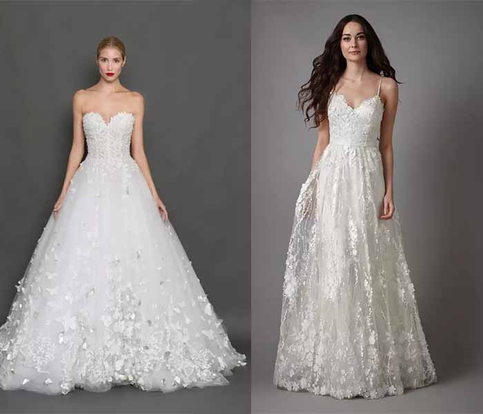 Stereo Flower Appliqué wedding dresses