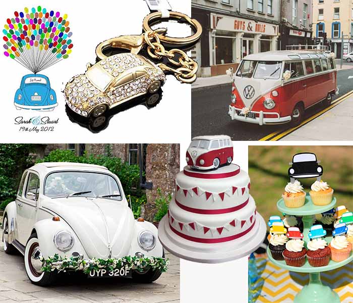 VW bugs themed vintage wedding