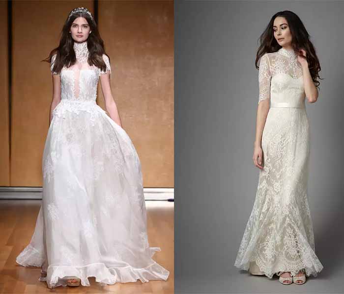 Victoria High Neck wedding dresses 2017