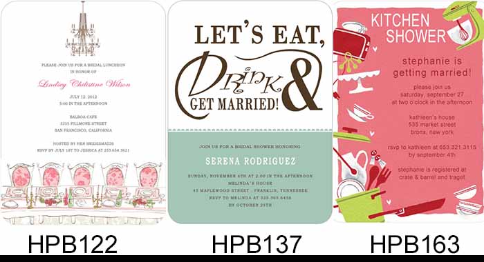 bridal shower invitations