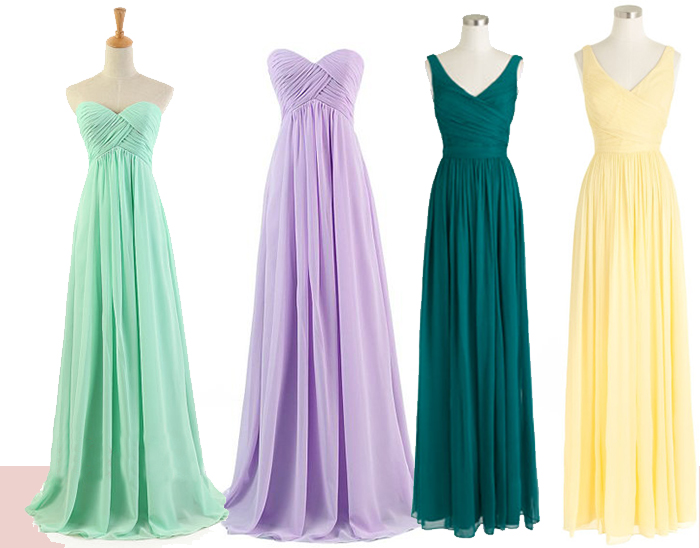 bridesmaid dresses for lawn wedding
