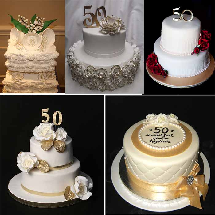 50th wedding anniversary celebration cakes