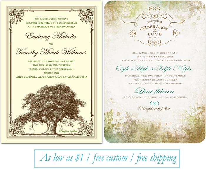 Diy wedding invitations online