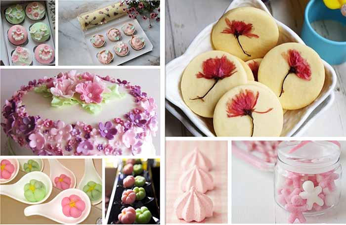 cherry blossom wedding dessert