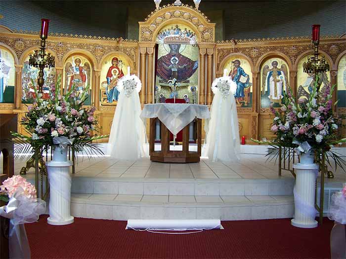 church wedding altar decoration