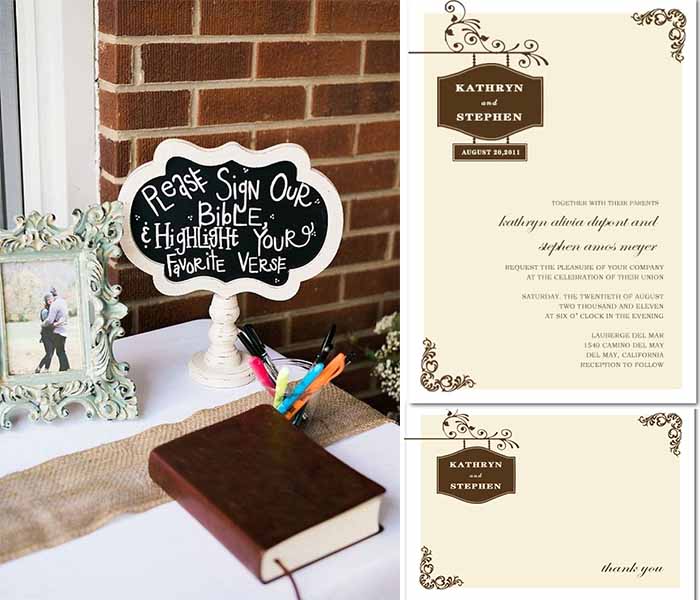 church wedding invitations HPI086