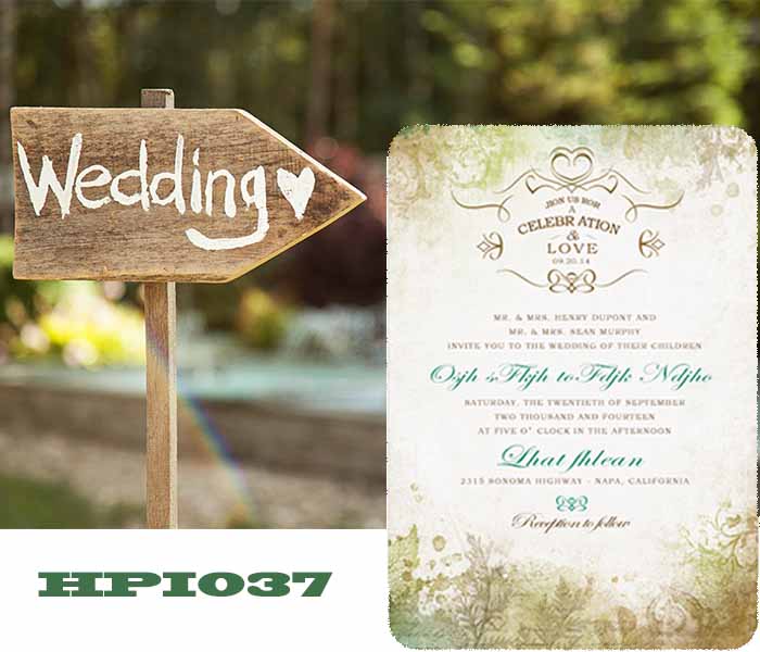invite wedding guest with wedding invitations HPI037