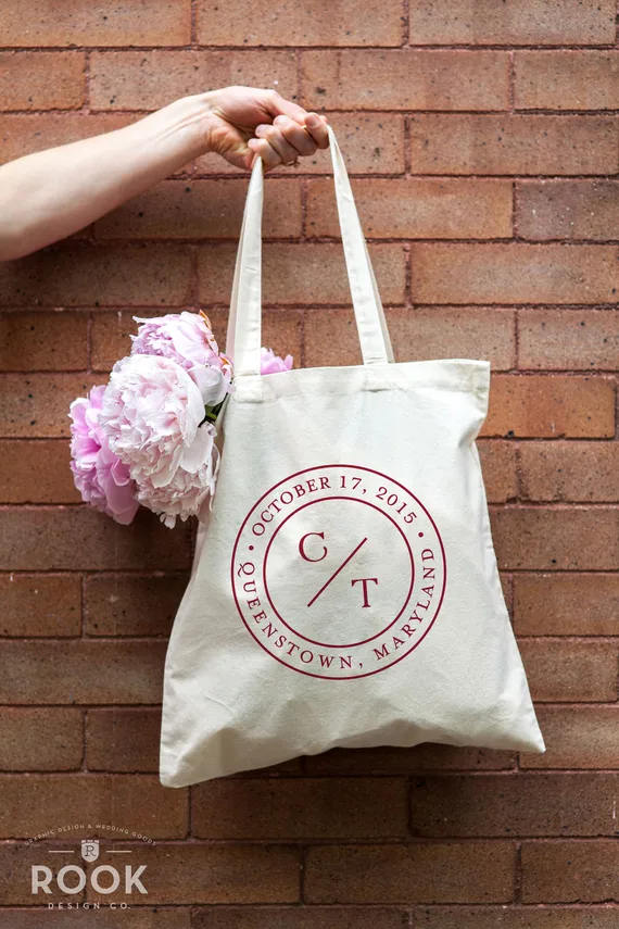 monogram gift bag