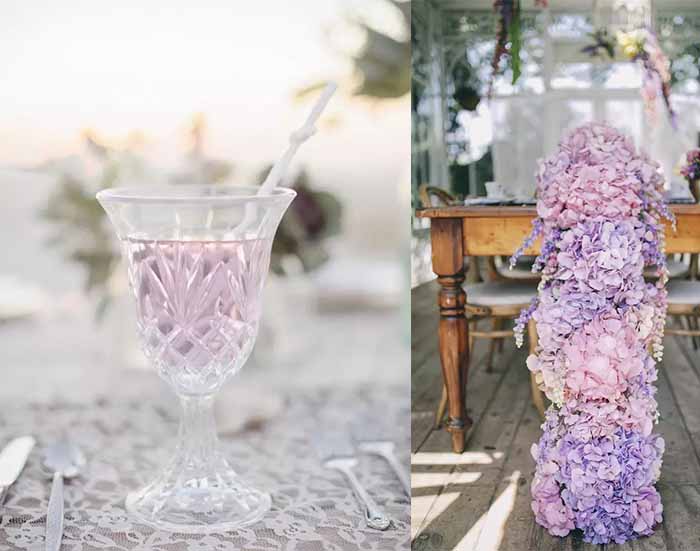 lavender and lemon drink for summer wedding
