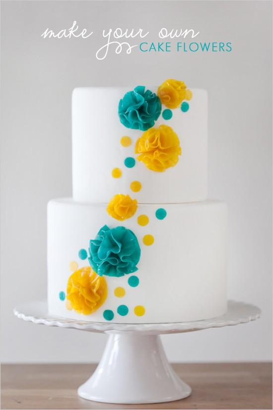 flower beautiful wedding cream cake