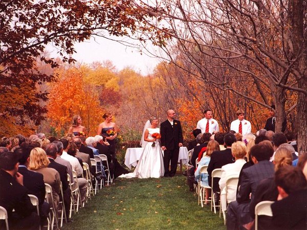 outdoor fall theme wedding