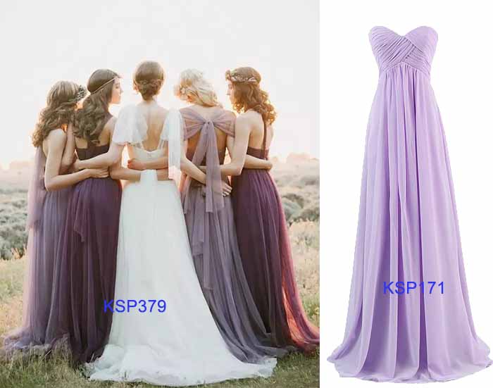 purple bridesmaid dresses