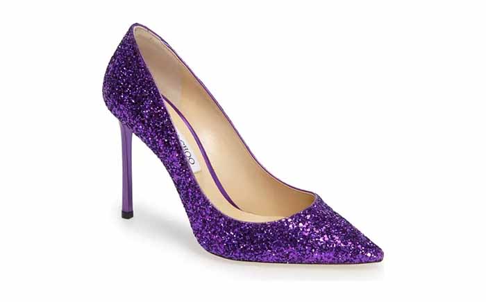 purple wedding shoes