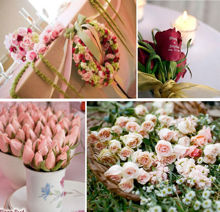 rose wedding flowers