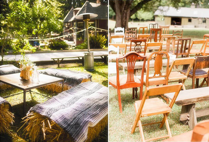rustic wedding chairs