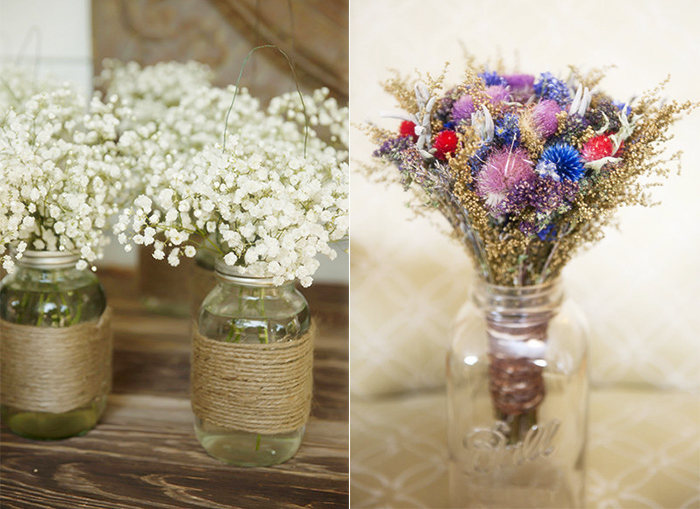 special rustic bouquets for bridesmaids