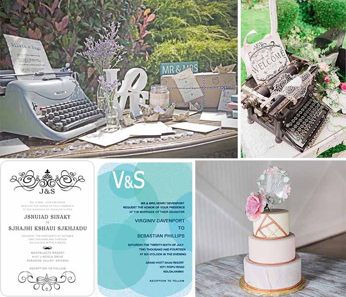 vintage meet modern wedding