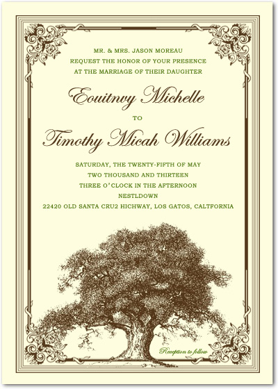 vintage wedding invitations HPI010