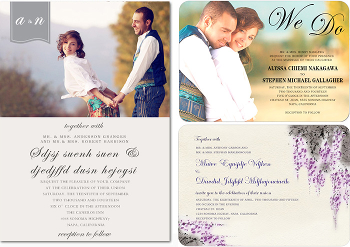 wedding invitations for small wedding