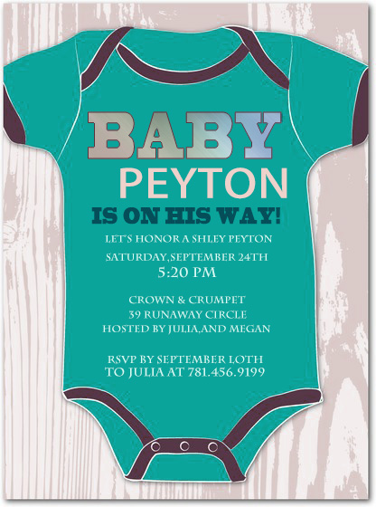 Blue Babyworks Boy Baby Shower Invitation Card HPBS249