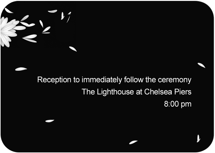 Swans Scattered Reception Cards HPC034