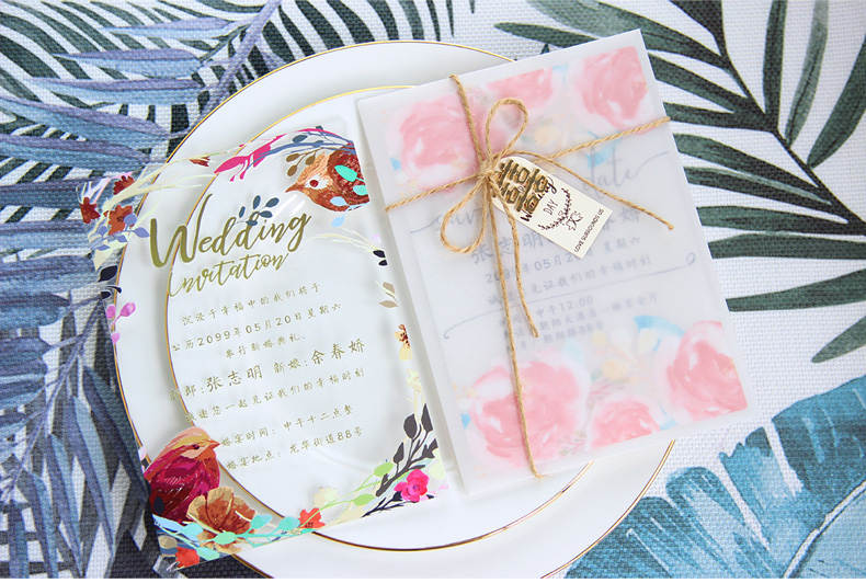 Mat Transparent Envelopes for Acrylic Wedding Invitations HPA291