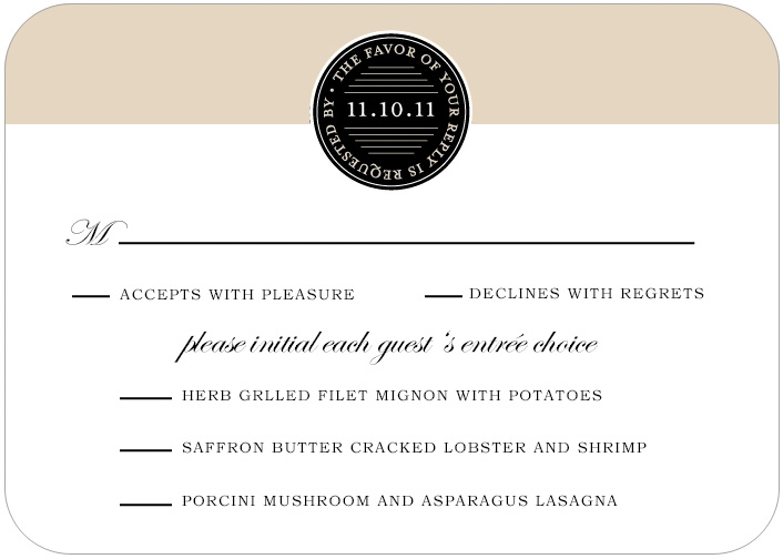 Two Colors Circle Responses Cards HPR005