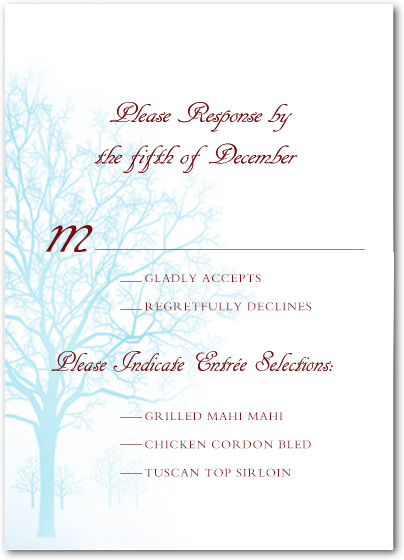 Autumn Peppermint Trees Response Cards HPR032