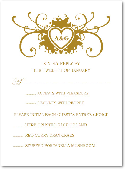 Heart Burst Into Bloom RSVP Cards HPR077