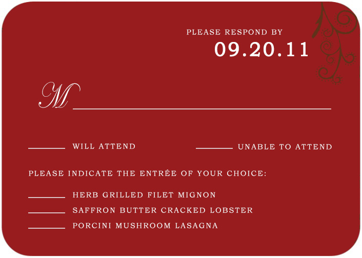 Bright Red Artistical Firework Response Card HPR094