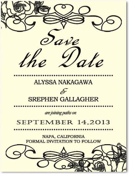 Exuberant Vitality Plant Save The Dates HPS009