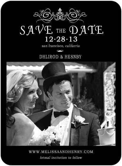 Candlestick Stick Figure Save The Date Cards HPS030