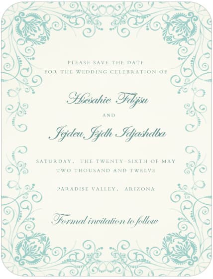 Mass Of Blossom Save The Date Cards HPS031