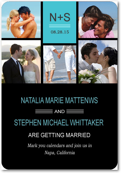 Sunshine Beach Photo Save The Dates Card HPS047