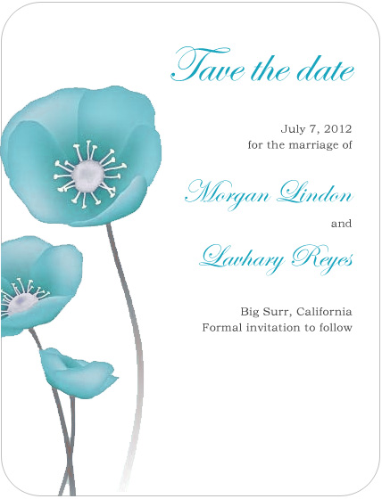 Lively Watercolor Lotus Flower Save The Date Cards HPS073