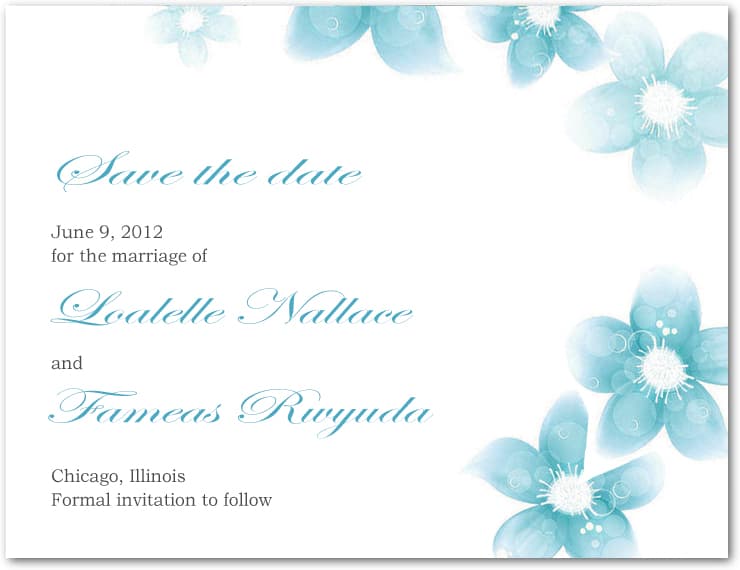 Smell Of Fresh Ink Save The Dates Card HPS075