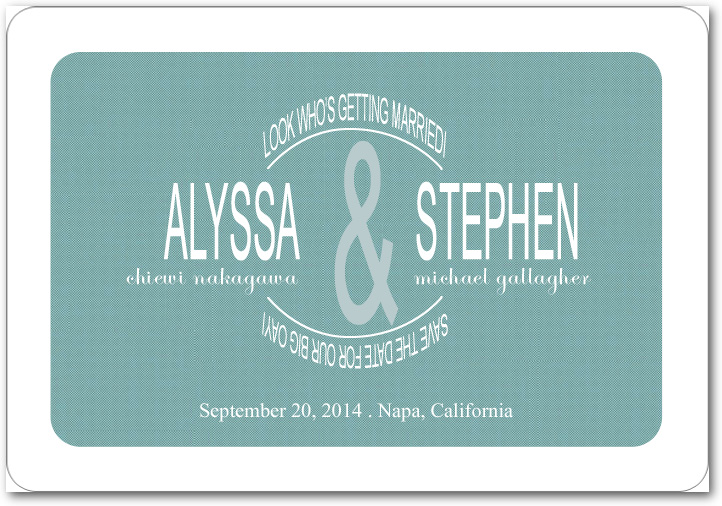 Classic Vertically Symmetrical Save The Date HPS083