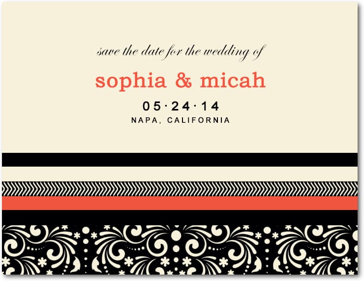 Embankment And Waves Walking Save The Dates Cards HPS091