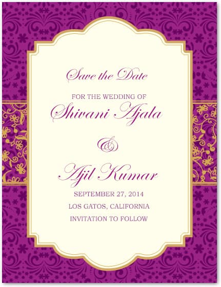 Purple Beautiful Fireworks Paper Cut Save The Dates Cards HPS092