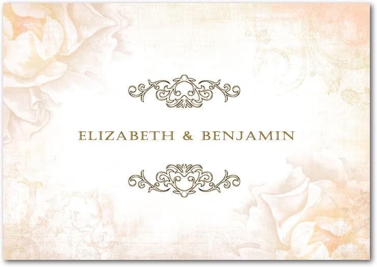 Flower Appear Indistinctly Iron Thank You Card HPT013