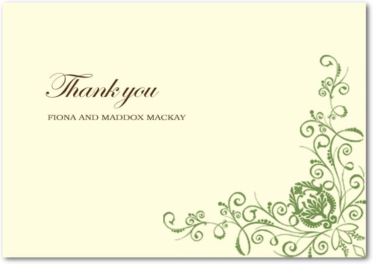 Green Animate Parasites Thank You Cards HPT021