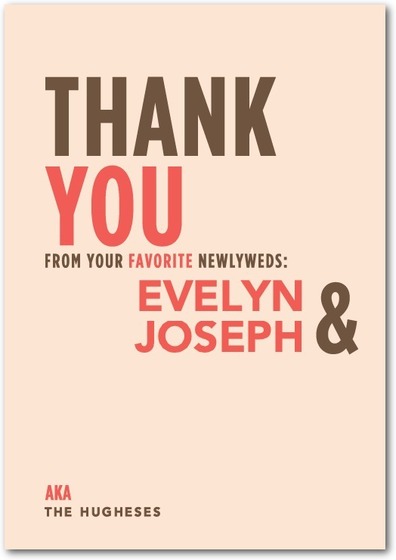 Simple Title Thanks Cards HPT062