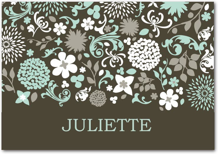 Colors Ocean Of Flowers Thank You Card HPT098