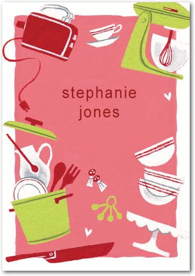 Tableware Kitchen Thank You Card HPT163