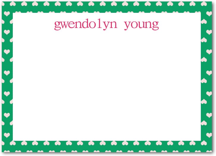 Dotted Clothes Girl Thank You Cards HPT226