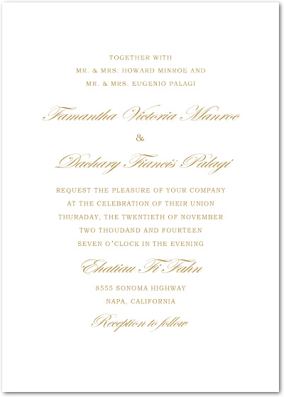 Traditional But Funny Text Wedding Invites HPI078