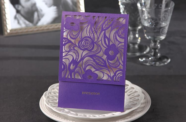 High-End Luxuries Wedding Pocket Invitations HPI262